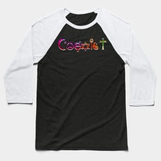 Coexist 2 Baseball T-Shirt